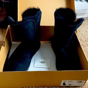Black Ugg Fur lined Boots